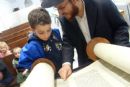 Rabbi Mendy Hecht of Chabad Prospect Heights teaches children about the Torah!